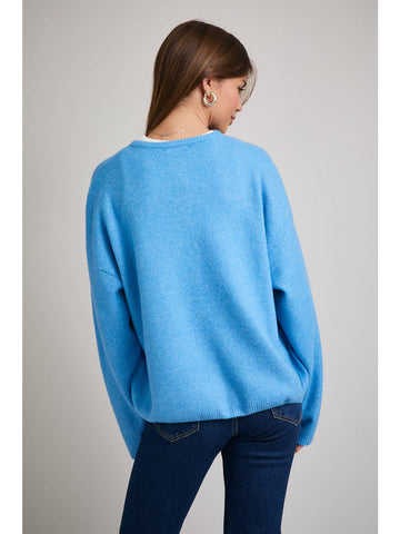 Long Sleeve Crew Neck Knit Cardigan