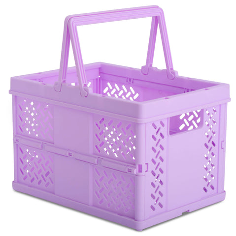 LAVENDER FOLDABLE STORAGE CRATE