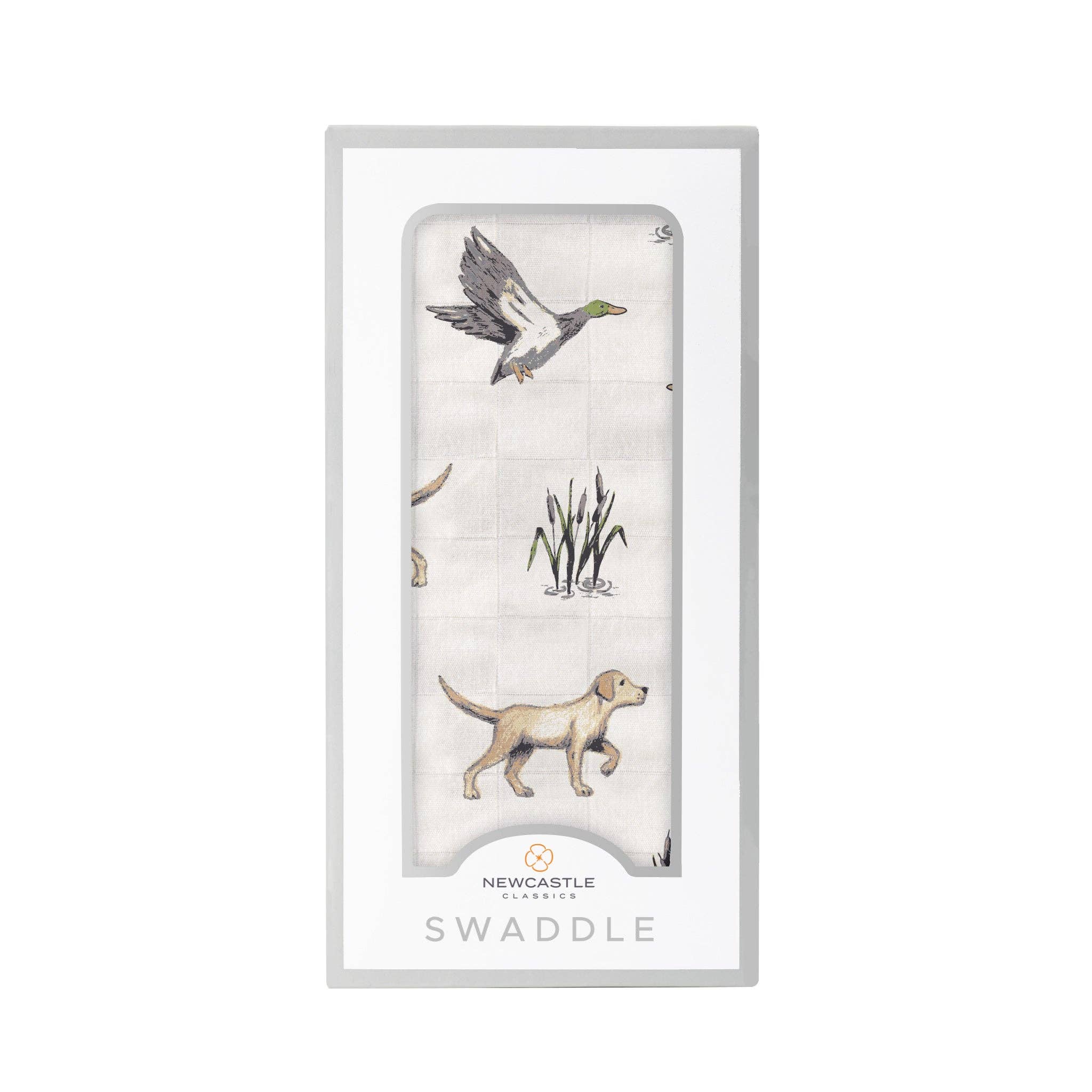 NC | Lab and Ducks Bamboo Swaddle
