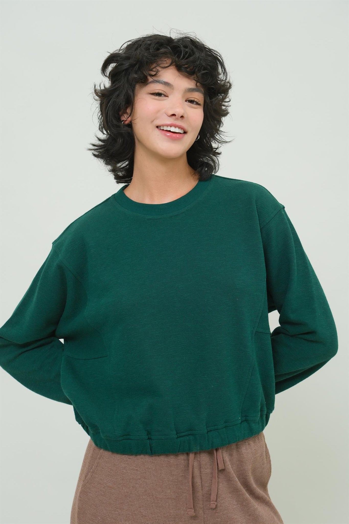 Cropped Pullover Sweater