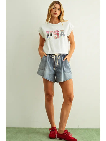 Patch Work USA Tee