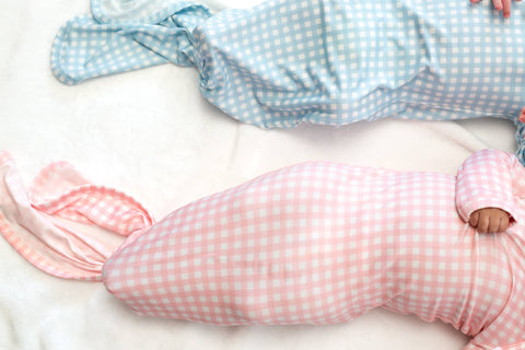 Pink Gingham (Spring/Easter) Knotted Infant Gown