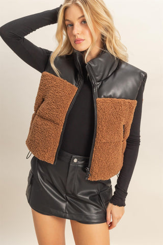 Sherpa Puffer Vest