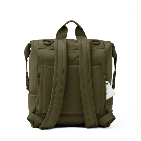 Indi Diaper Backpack in Dark Moss, Large