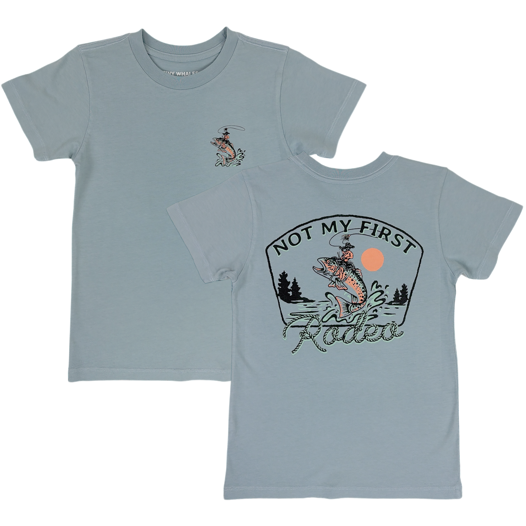 Not My First Rodeo Fishing Tee - Retro Trout Western Shirt