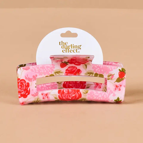 DE | Garden Rose Claw Clip