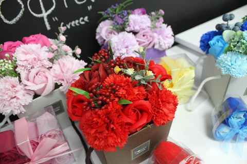 Soap Flower Bouquet | Pink Rose & Carnation