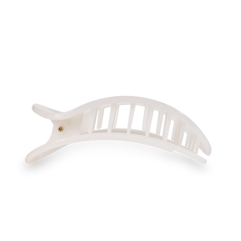 Round Flat Hair Clip | Large | Coconut White