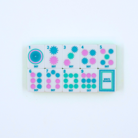 Crystal Confetti Lemon-Lime | Mahjong with a Sprinkle of Color and Joy