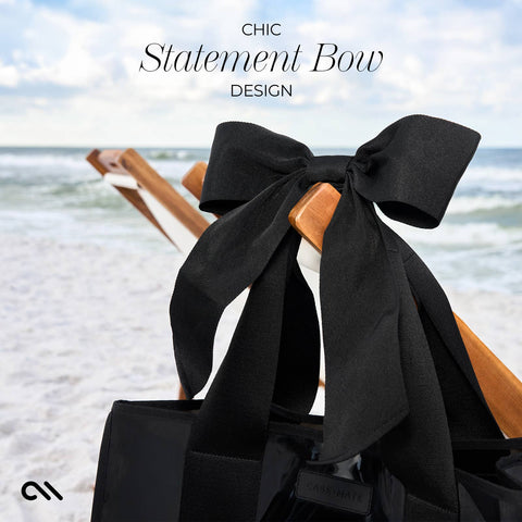 Case-Mate | Midnight Black Bow Jelly Tote Bag
