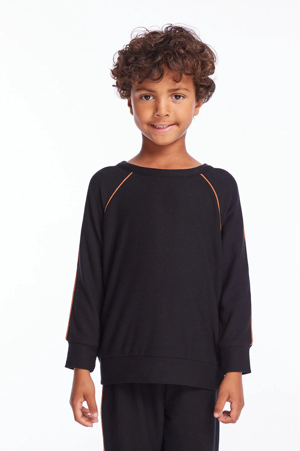 Chaser | Boys True Black Raglan Pullover