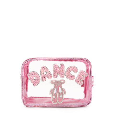 'Dance' Ballet Slippers Clear Pouch