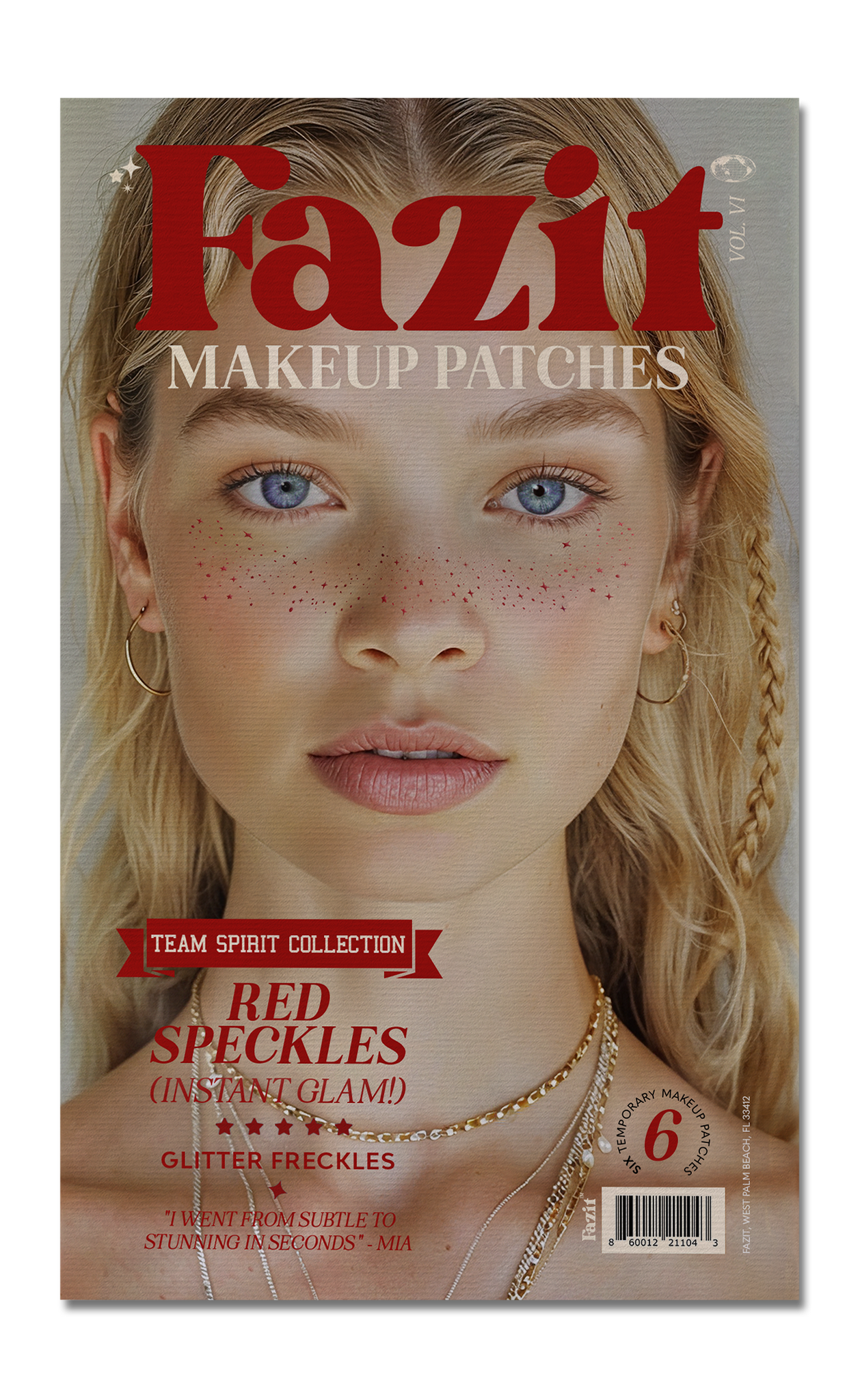 Spirit Speckles Makeup Patches | Red