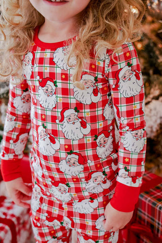 Christmas Bamboo Two-Piece Pajama Set | Cozy Claus