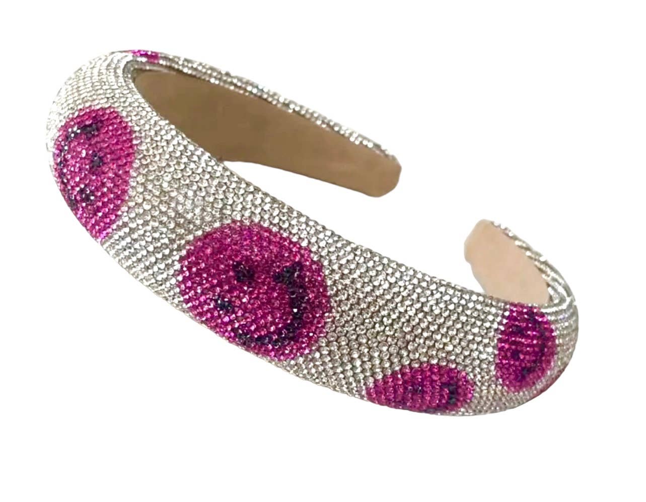 Smiley Face Crystal Headband