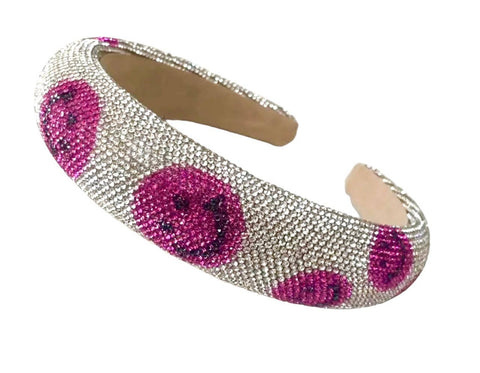 Smiley Face Crystal Headband