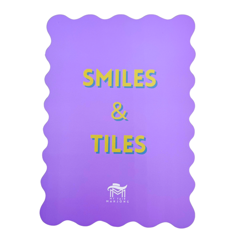Mahjong Shuffle Card | Scalloped Edges & Bright Colors
