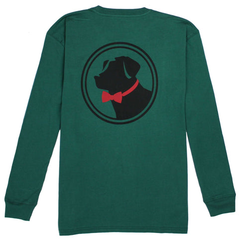 Original Logo Long Sleeve Tee: Moss