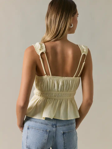 Sleeveless Peplum Top