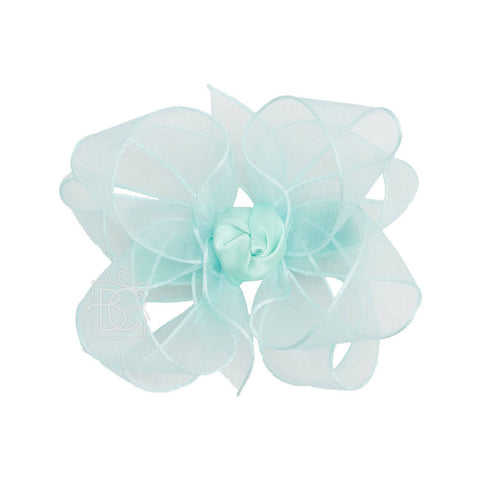 MULTI-LOOP ORGANZA BOW ON CLIP