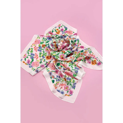Floral Print Bandana Scarf