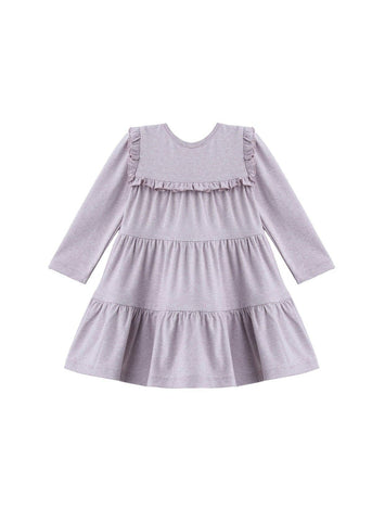 Maggie Long Sleeve Ruffle Yoke Tiered Dress