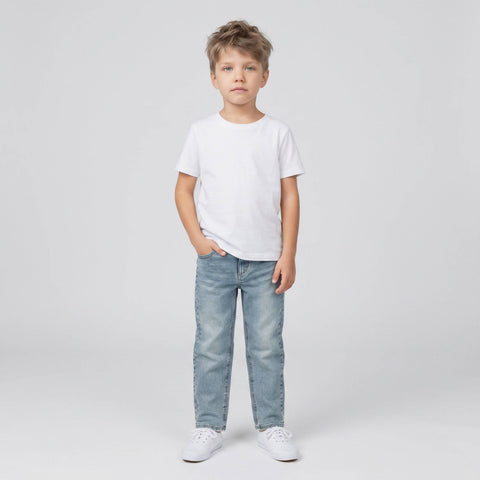 Boys Maxwell Baggy Fit Knit Denim