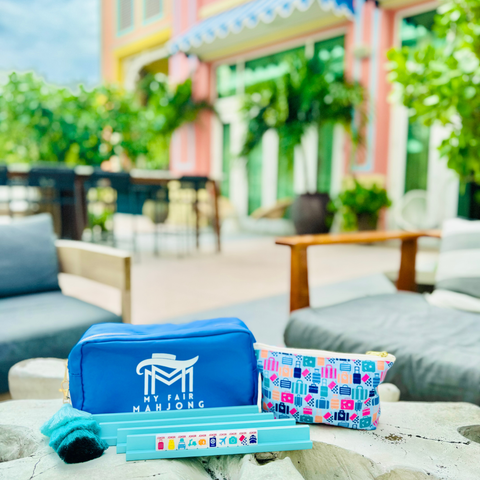 Mini Travel Mahjong | Mini Anywhere Series | White