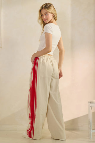 Sport Striped Wide Legged Pants