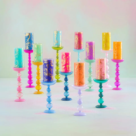 Sugar Plum Pillar Candle Holders