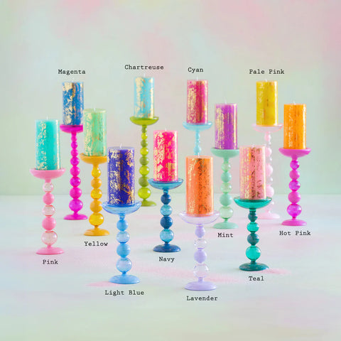 Sugar Plum Pillar Candle Holders