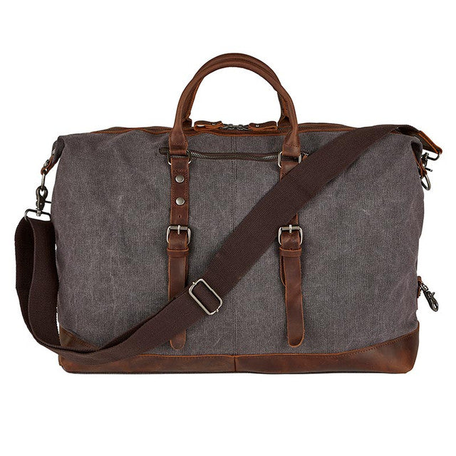 CW | Canvas Leather Duffle Bag