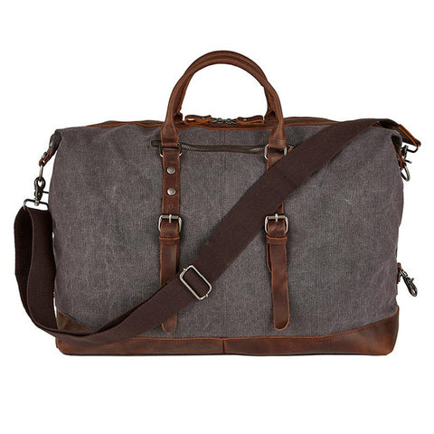 CW | Canvas Leather Duffle Bag