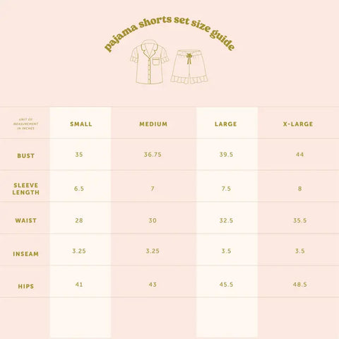 DE | Rose Garden Shorts & Short Sleeve PJ Set