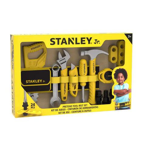 Toysmith | Red Toolbox Stanley Jr. Pretend Play Tools & Toolbelt Set