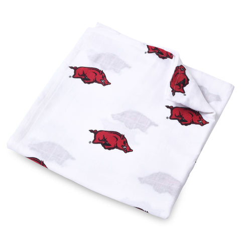 University of Arkansas Muslin Swaddle Blanket