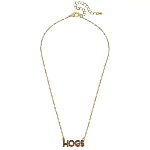 Arkansas Razorback Hog Necklace