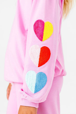 Two Tone Hearts Sweatsuit