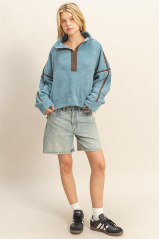 Fleece Half Zip Pullover