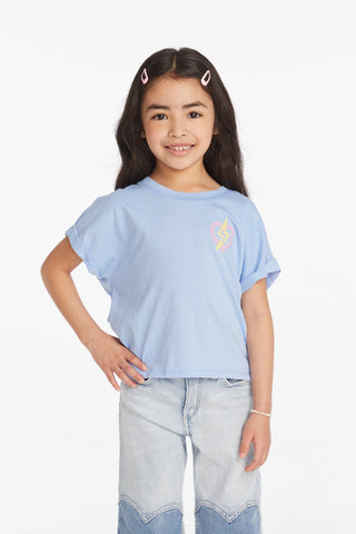 Chaser | Girls Bolt Heart Short Sleeve