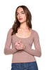 Susana Monaco | Scoop Front LS Top