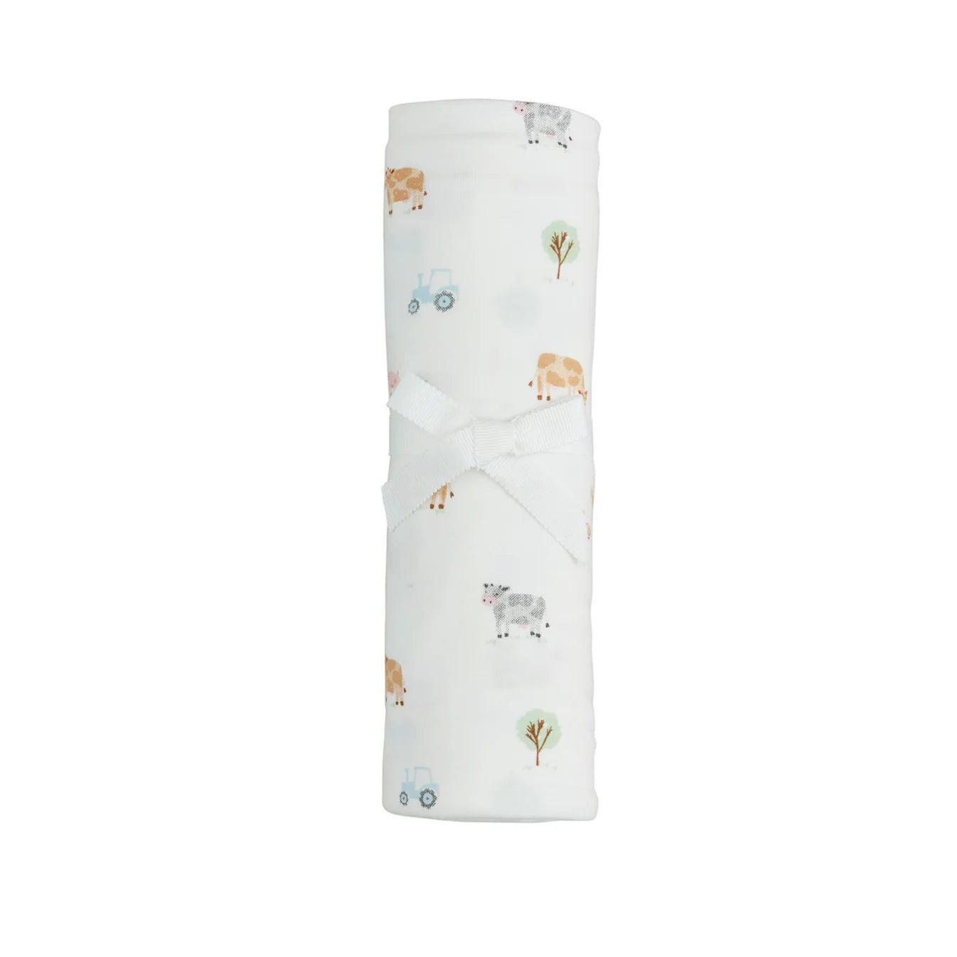 Mudpie | Cow Farm Soft Knit Swaddle