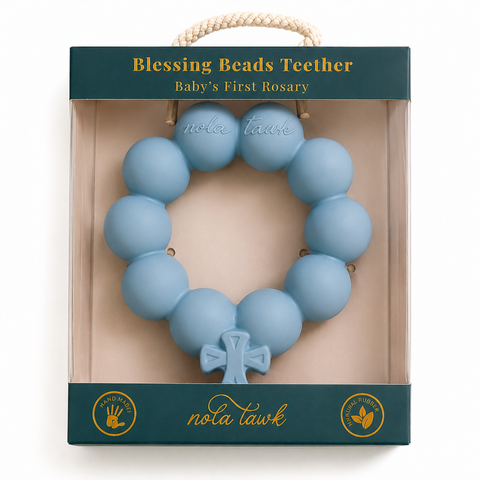 Blue Blessing Beads Teether