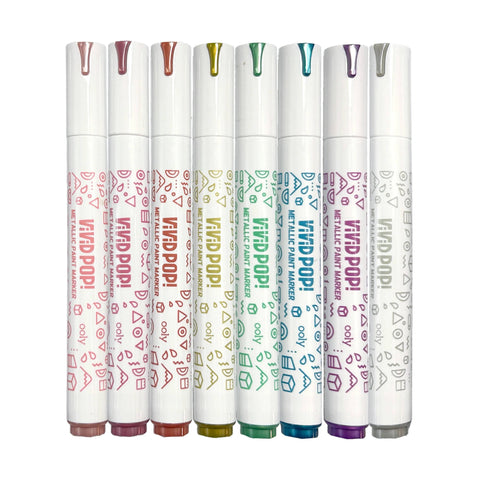 Water-Based Paint Markers in Metallic