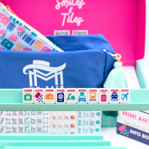 Mini Travel Mahjong | Mini Anywhere Series | White