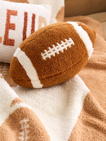 FOOTBALL SHAPED PILLOW