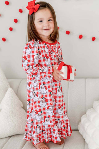Girls' Christmas Nightgown | Cozy Claus
