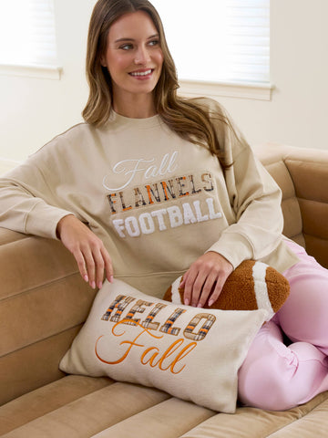 FOOTBALL SHAPED PILLOW