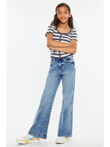 Kancan | Girls High Rise Wide Leg Flare