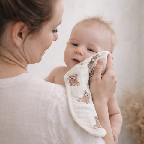 Bamboo Muslin Burp Cloth Set 2-Pack